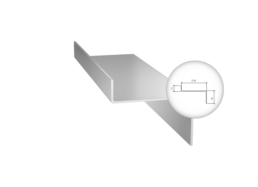 Zakládací soklová lišta A (Pro ARPANEL S PIR, S MiWo a CH PIR)